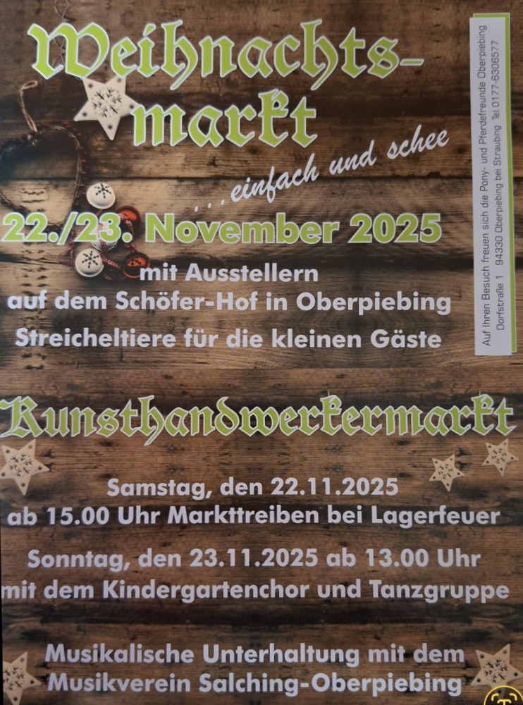 Weihnachtsmarkt 2025 Flyer