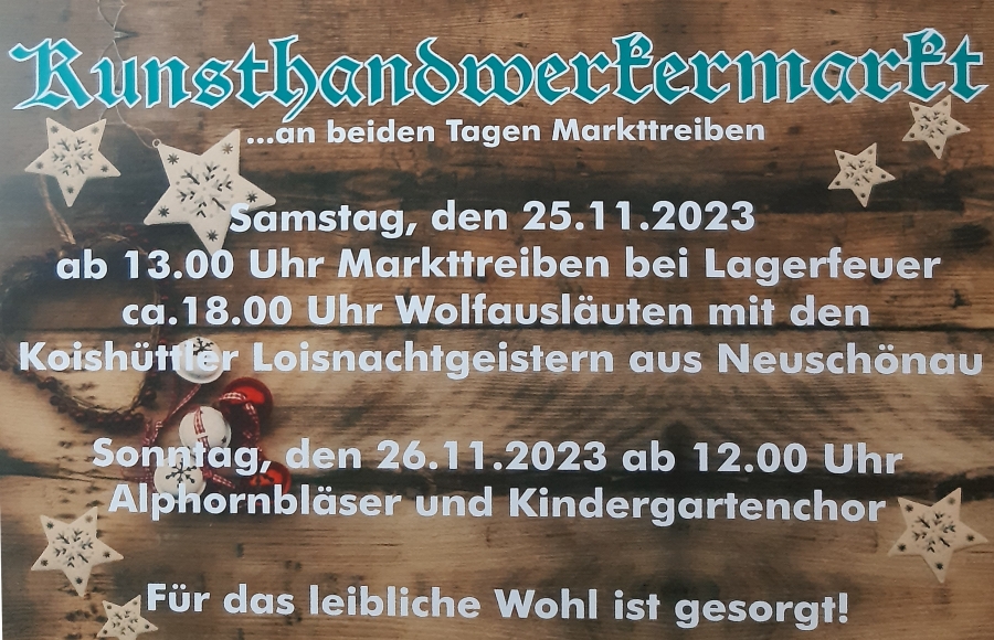 Kunsthandwerkermarkt 2023